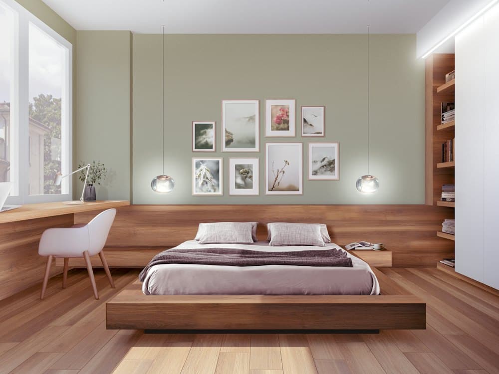 Teak King Bed